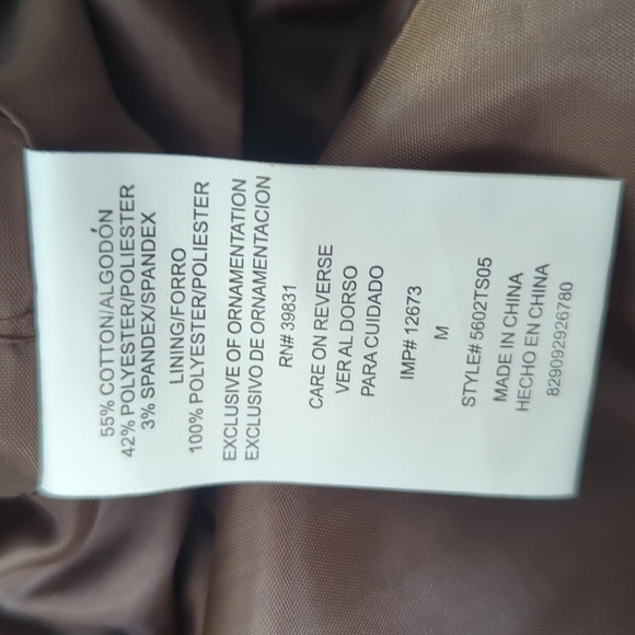 XOXO Short Brown Trench coat size med - Picture 6 of 6